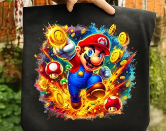 ベビーマリオの水彩画クリップアート：虹のPNG画像（デジタル