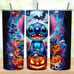 Halloween 20oz Tumbler Wrap Cartoon Halloween Tumbler PNG Trick or Treat 20oz Tumbler png sublimation design digital download