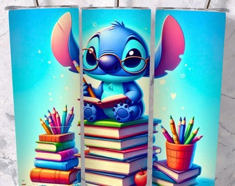 Diseño de envoltura para vaso de Monster School: Primer día de clases PNG (descarga digital)