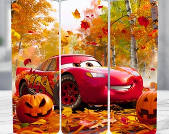 Autumn Tumbler Wrap Template: 20oz Skinny Tumbler Sublimation Design (Digital Download)