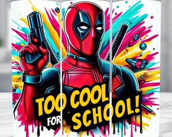 Superhero Tumbler Wrap: 20oz Skinny Sublimation Design (Digital Download))