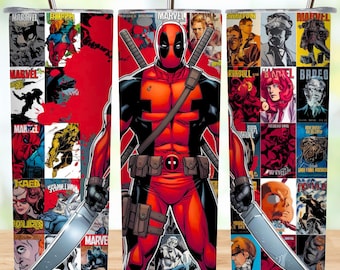 Superhero Tumbler Wrap PNG: 20oz Watercolor Splash Design (Digital Download)