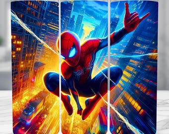 Superhero Tumbler Wrap: Comic Book Style 20oz Skinny Tumbler (Digital Download)