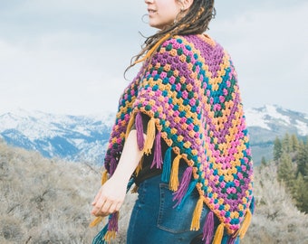 PDF Pattern, Crochet Poncho