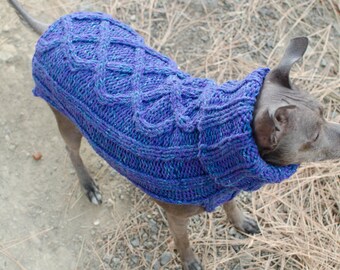 Strickhund Pullover, Indigo blau