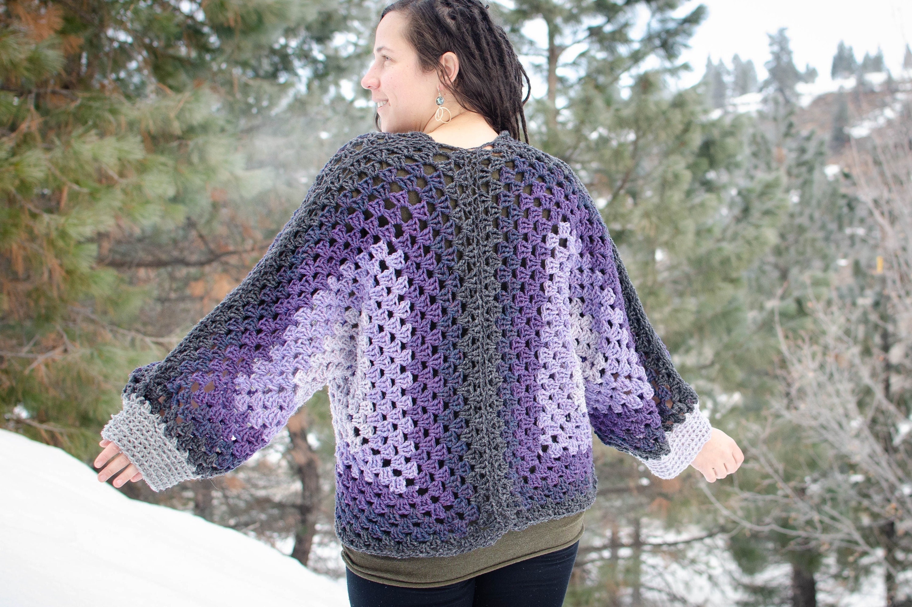 gilet hexagone crochet