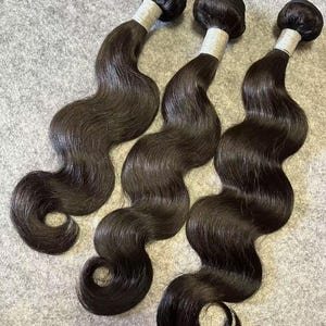 Body Wave Hair Bundle: 12A Virgin Human Hair Weave - 3 Bundles