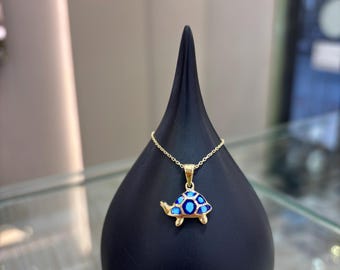 14Kゴールド 亀ペンダントネックレス 動物好きへのギフト - Etsy 日本