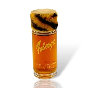Perfume Mini Vintage Faberge Tigress Cologne Extraordinaire 15ml Sealed Tiger Stripes Pre-1960s Formula Collectors Bottle American Classic