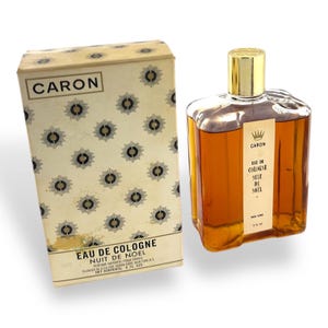Vintage Caron Nuit de Noel Eau de Cologne 6oz | 1950s-70s Christmas Fragrance | New Old Stock | Original Box | Rare Collector&#39;s Perfume