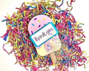 Ice Cream Popsicle Gift Card Money Holder | Birthday Card | Thank You Card | Ice Cream Gift | Summer Birthday | Sweet Treat Birthday Card