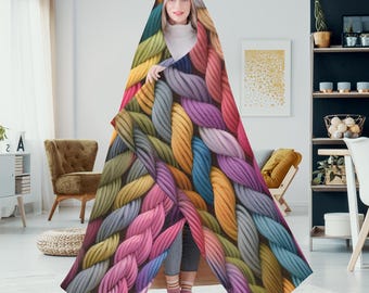 Reversible Fleece Hoodie Blanket: Ultra Soft, Wearable, Oversized