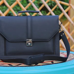 Sac de voyage personnalisé pour ordinateur portable 16 pouces en cuir pleine fleurSac unisexe avec anse en cuir, sac messager, sac à bandoulière, étui pour ordinateur portable 15 pouces, sacoche pour ordinateur portable