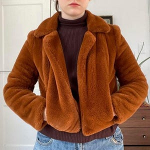 ジャケット・アウター 80S Vintage Fur Jacket 80s Schjelde Fox Fur Woven Jacket | S-M - Lucky Vintage