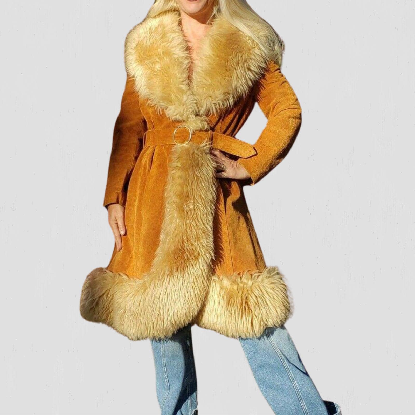 Y2k Fur Coat - Etsy