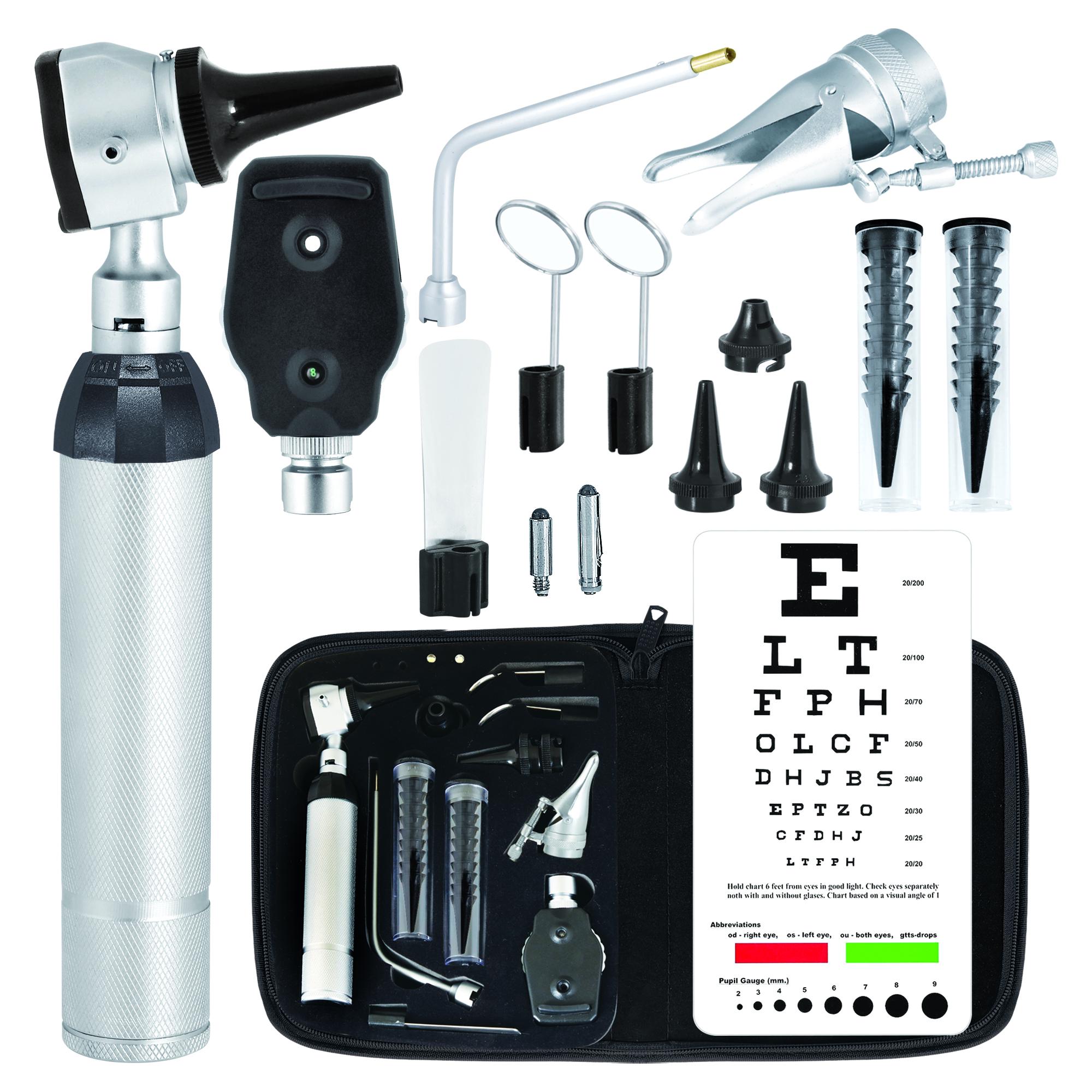Professional ENT Otoscope & Ophthalmoscope Diagnostic Set – With Zipper Case (DawnProMed) - View #4