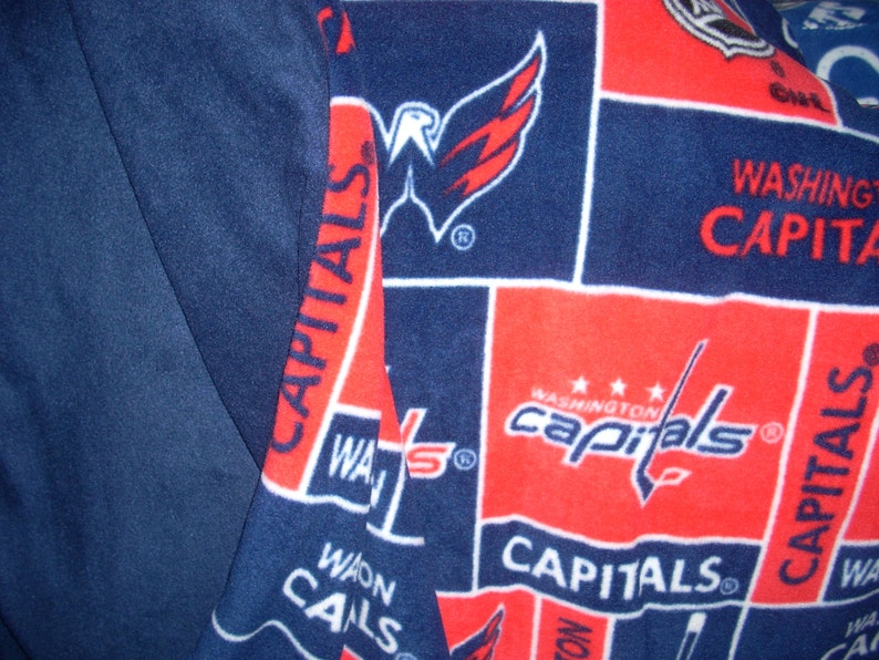 Washington Capitals Fleece Blanket Finished Sewn Edges 2 ...