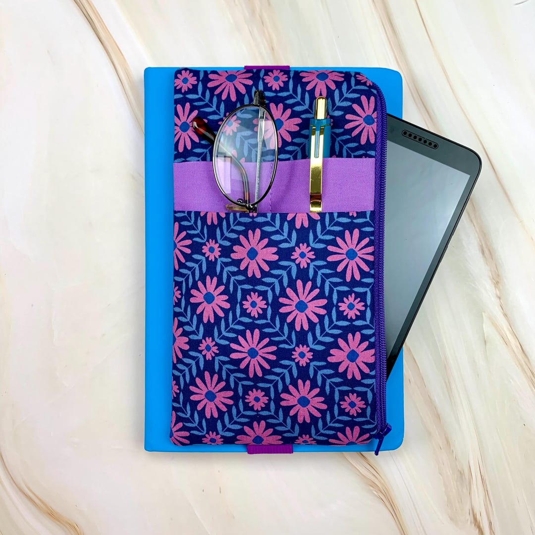 Attachable Zipper Pouch for Journal or Planner, Book Band Pen Keeper ...