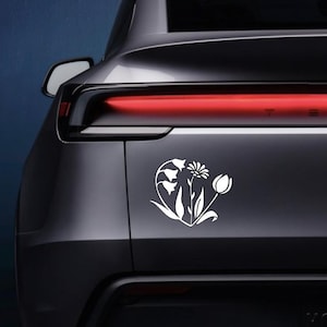 FDT Subtle Foxglove Daisy Tulip Floral Edition Vinyl Decal Sticker: Matte Holographic Glossy