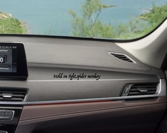 Hold on tight spider monkey mini decal sticker car, laptop, tumbler: Holographic Shimmer Glossy