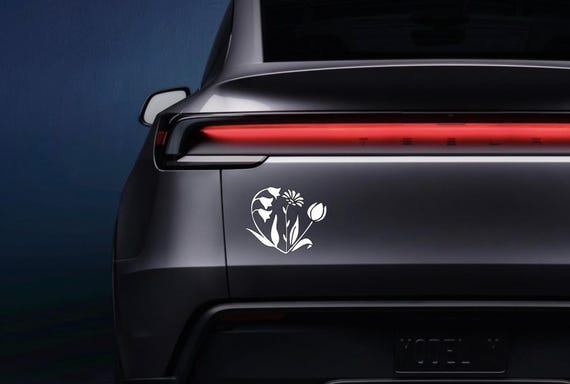 FDT Subtle Foxglove Daisy Tulip Floral Edition Vinyl Decal Sticker: Matte Holographic Glossy