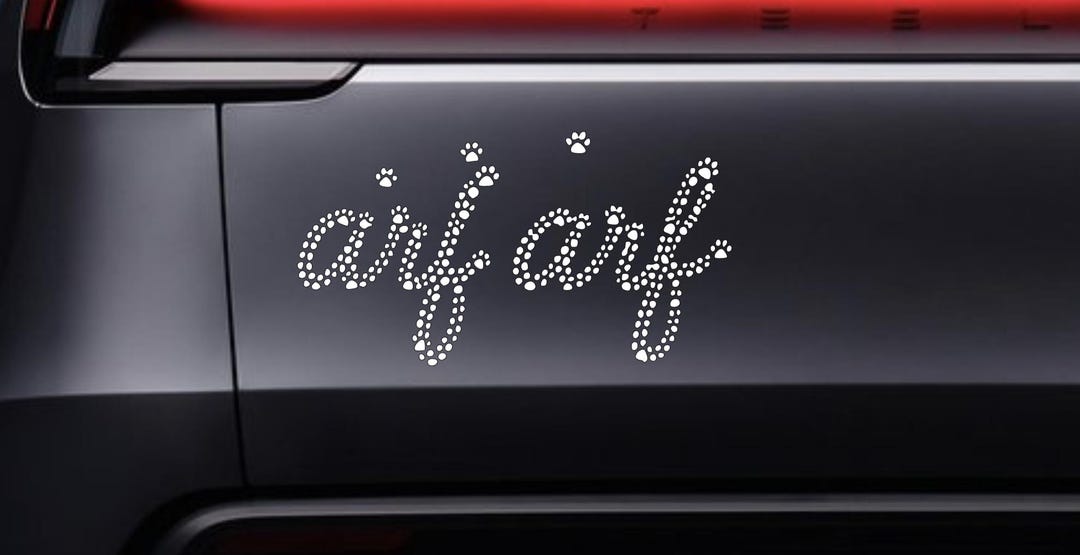 Arf Arf Paw Print Decal Vinyl Sticker - Etsy
