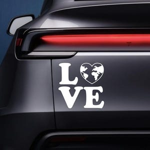 Love Mother Earth Vinyl Decal Sticker: Holographic Matte Glossy Sparkle
