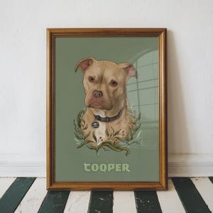 Custom Dog Painting, Hand-Painted Dog Portrait from Photo, Personalized Pet Memorial Gift, Unique Dog Artwork for Pet Lovers, Pet Loss Gift