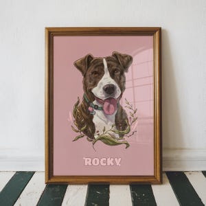 Custom Dog Portrait, Pet Memorial Gift, Hand-Painted Dog Painting, Personalized Pet Art, Custom Pet Portrait, Dog Lover Gift, Pet Lover Gift