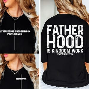 Fatherhood Is Kingdom Work Svg Png, Christian Svg, Bible Verse Fatherhood Png, Fathers Day Gifts Christian Dad Png, Religious Svg, Cut Files