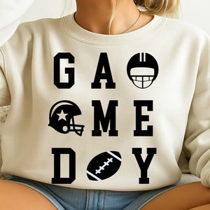 Game Day Svg, Touchdown Svg, Football Season Svg, College Football Png, Trendy Svg, Game Day Vibes Svg, Gift For Her, Cut Files Circuit