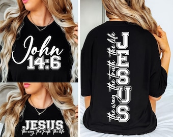Jesus The Way The Truth The Life Svg, Bible Verse Svg, Jesus Svg, Religious Png Svg, Christian Shirt, Sublimation Design, Digital Download