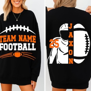 Custom Football Svg Png, Football Team Svg, Retro Sports Svg, Game Day Shirt, Football Mom, Gift For Player, Cut Files Cricut, Silhouette