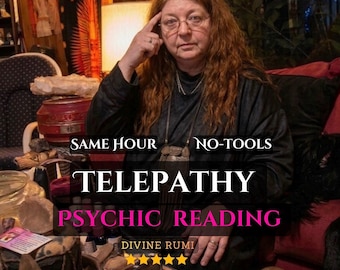 SAME-HOUR Telepathy Reading, Psychic Reading Same Hour, No Tools Love Reading,Psychic Mind Reading, Love Psychic Reading