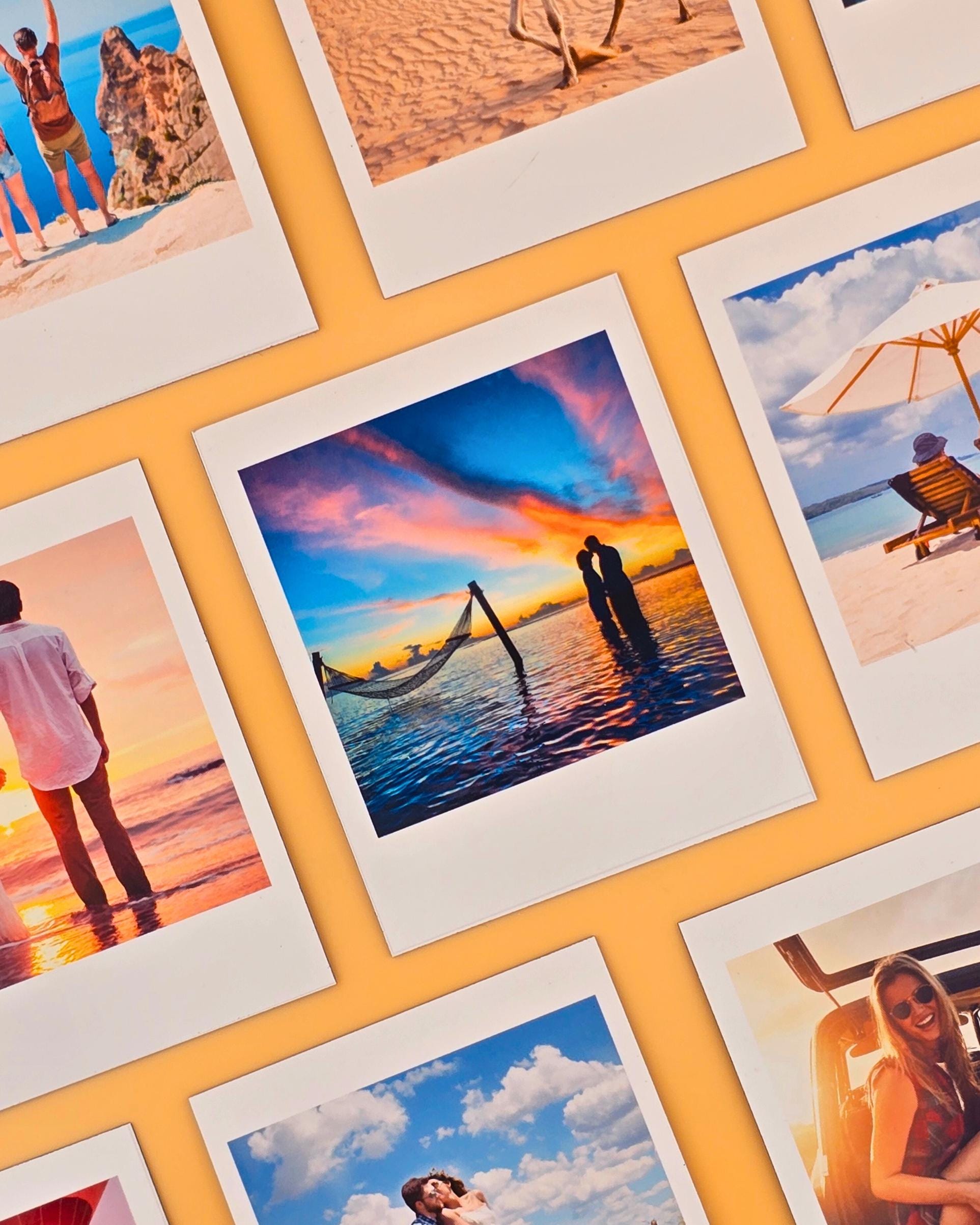Set of 9 - Retro Custom Magnetic Prints Magnet Fridge Picture Personalized Gift Refrigerator Birthday Wedding Free delivery Photo