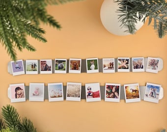 Mini Retro Custom Photo Magnets | Personalized Fridge Prints | Set of 10 Magnetic Pictures | Unique Gift Idea | Scrapbook Journal Prints