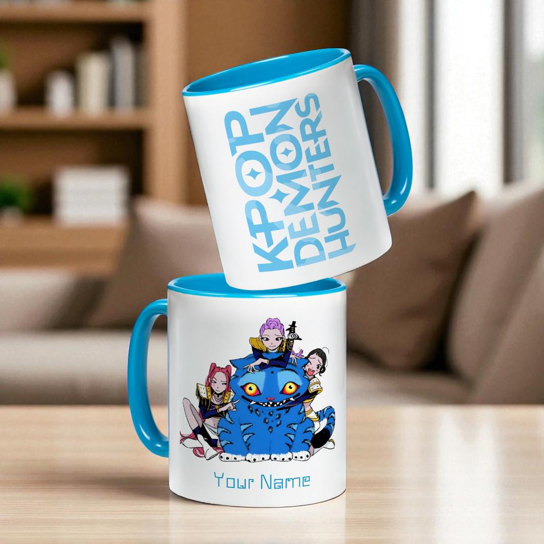 Custom Name Mug, Custom Name Kpop Demon Hunter Mug, Name Mug, Custom Coffee Mug, Personalized Coffee Mug,11oz and 15oz Mug,Kpop Demon Hunter
