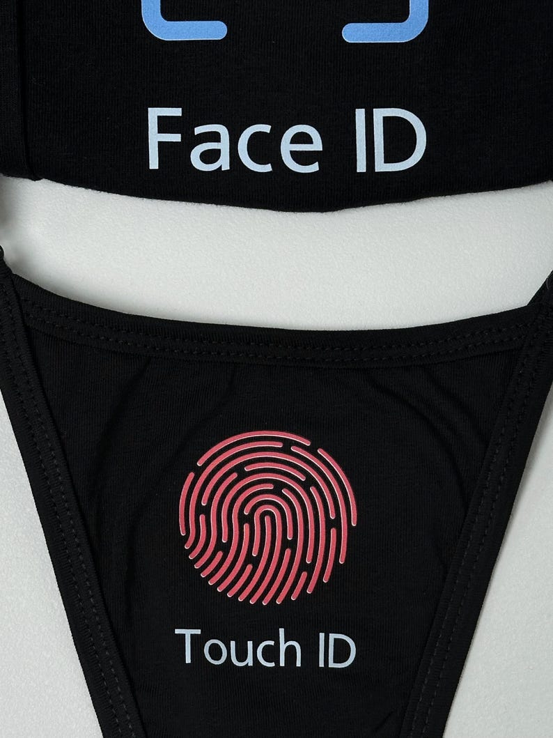 Custom underwear Face ID Touch ID lingerie for couple boxers and thongs image 6