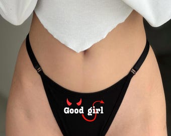 Perizoma personalizzati, citazioni divertenti, lingerie da donna
