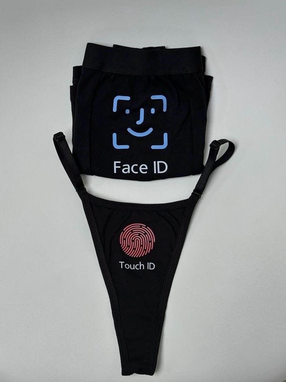 Custom underwear Face ID Touch ID lingerie for couple boxers and thongs