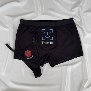 Custom underwear Face ID Touch ID lingerie for couple boxers and thongs image 1