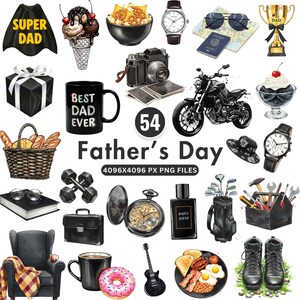 Vaderdag clipartbundel, aquarel vader png, papa clipart, ik hou van je papa, beste vader ooit, gentleman kunst, cadeau voor hem, digitale download