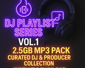 DJ Playlist Series Vol.1 – 2.5GB MP3 Pack | Curated DJ & Producer Collection Instant Download
