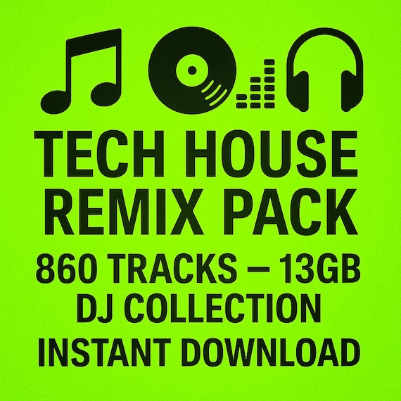 Tech House DJ Pack – 860 Tracks 13GB MP3 Songs Collection, Mixtape