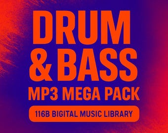 Drum & Bass MP3 Mega Pack: 11GB DJ Music Library (digital Download