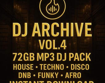 72GB DJ Music Archive: House, Techno, Disco, DnB (MP3 Download)