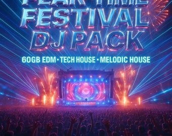 Pakiet DJ-ski Peak Time Festival • Pakiet MP3 EDM / Tech House / Melodic House o pojemności 60 GB (kolekcja miksów DJ-skich 320 kb/s)