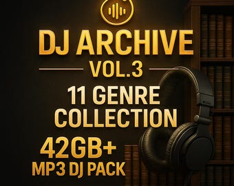 42GB MP3 DJ Pack: 11 Genre Collection - House, Techno, DnB (Instant Download)