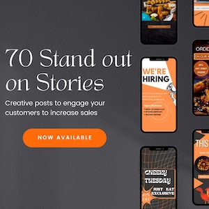 Restaurant Social Media Templates for Canva | Restaurant Instagram Templates | Restaurant Feed-Stories-Highlights | Restaurant Branding Kits