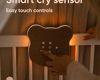 Leila’s Bear Baby Night Light & White Noise Machine | Smart Cry Sensor | Baby Sleep Aid | 2 Year Warranty
